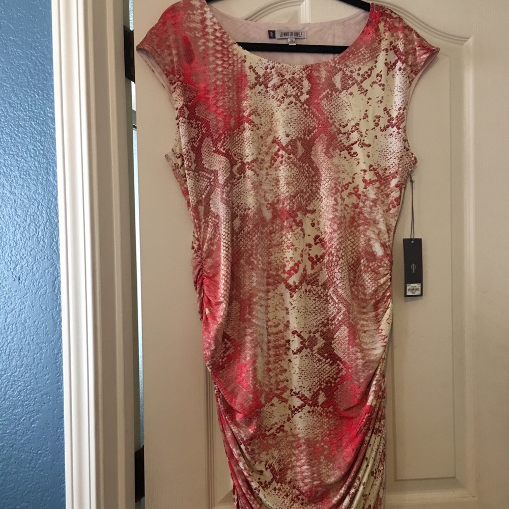 J-Lo Ruched Body Con Dress